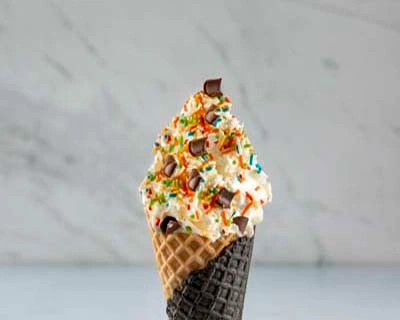 Soft Ice Cream in a Waffle Cone: 